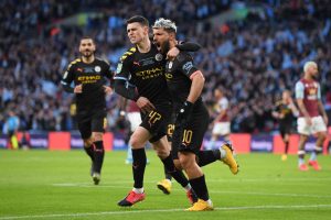 Sergio Aguero and Phil Foden