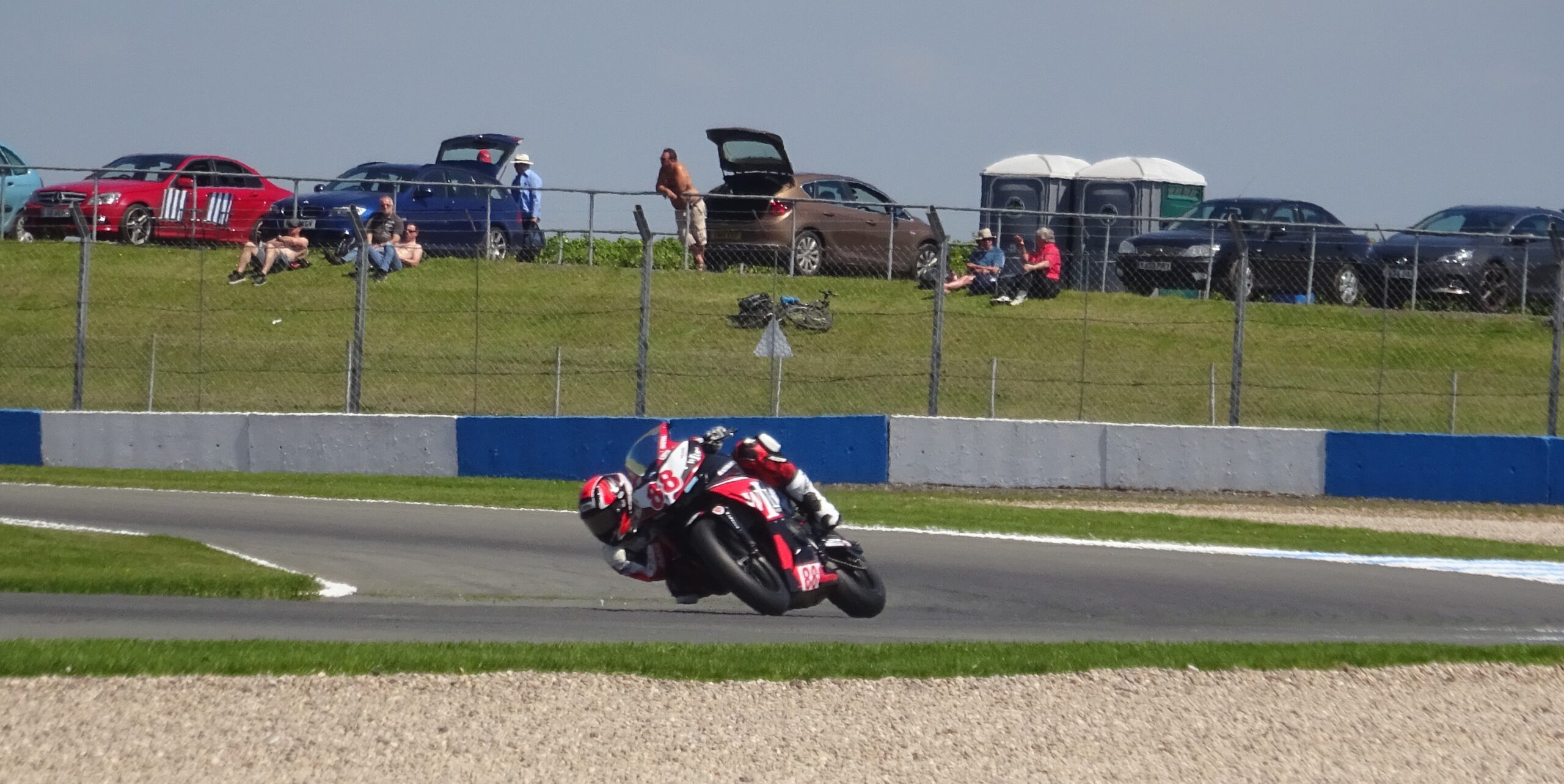 Superbikes in action