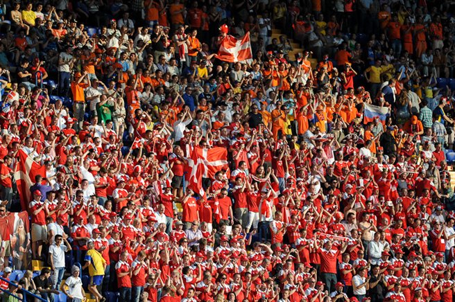 Denmark supporters