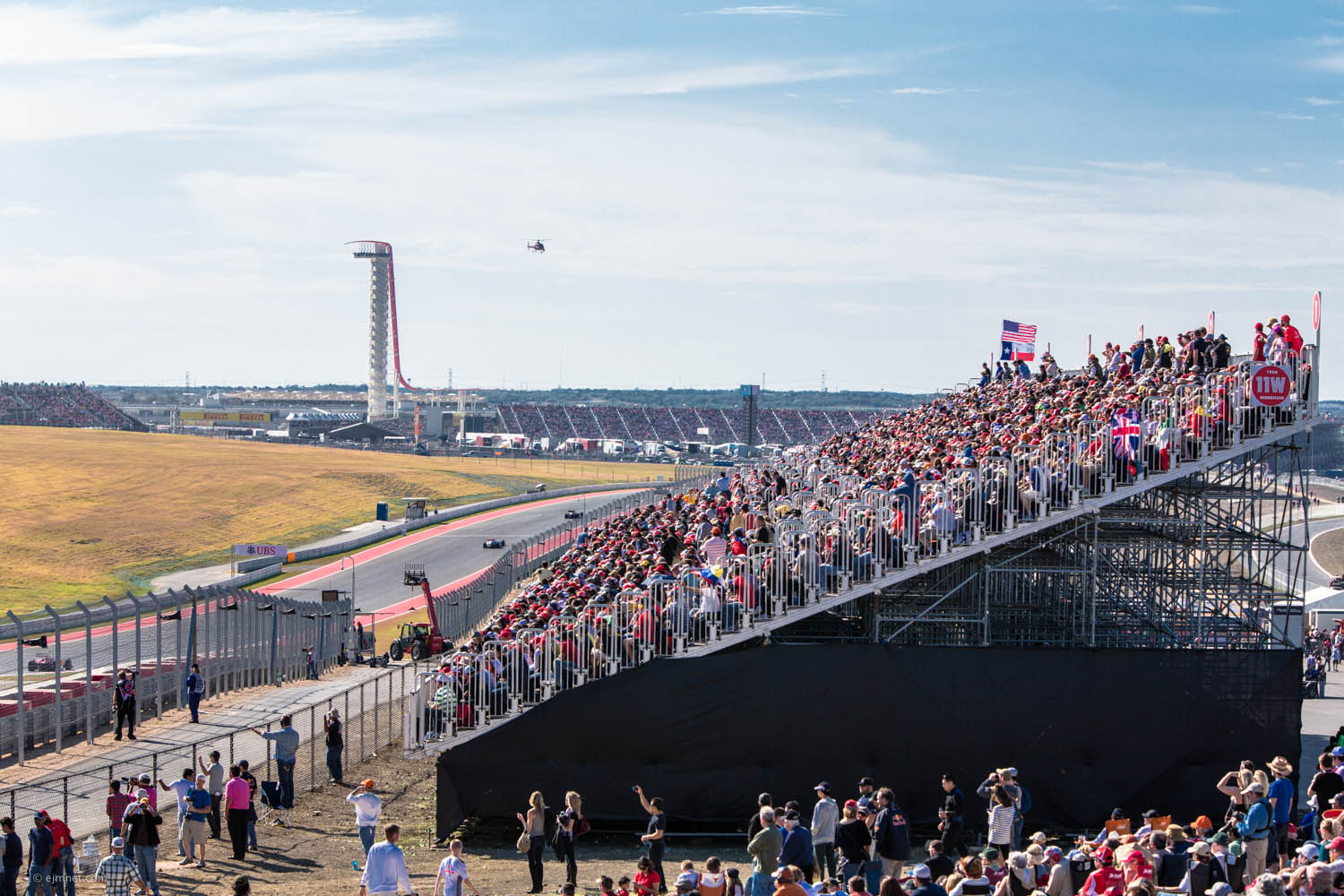 Image of fans watching the USA Grand Prix