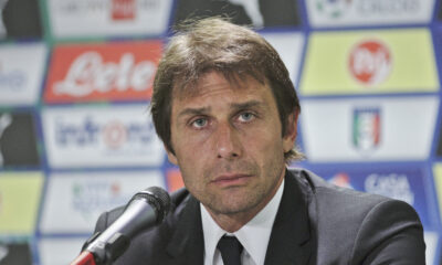 Antonio Conte during a press conference