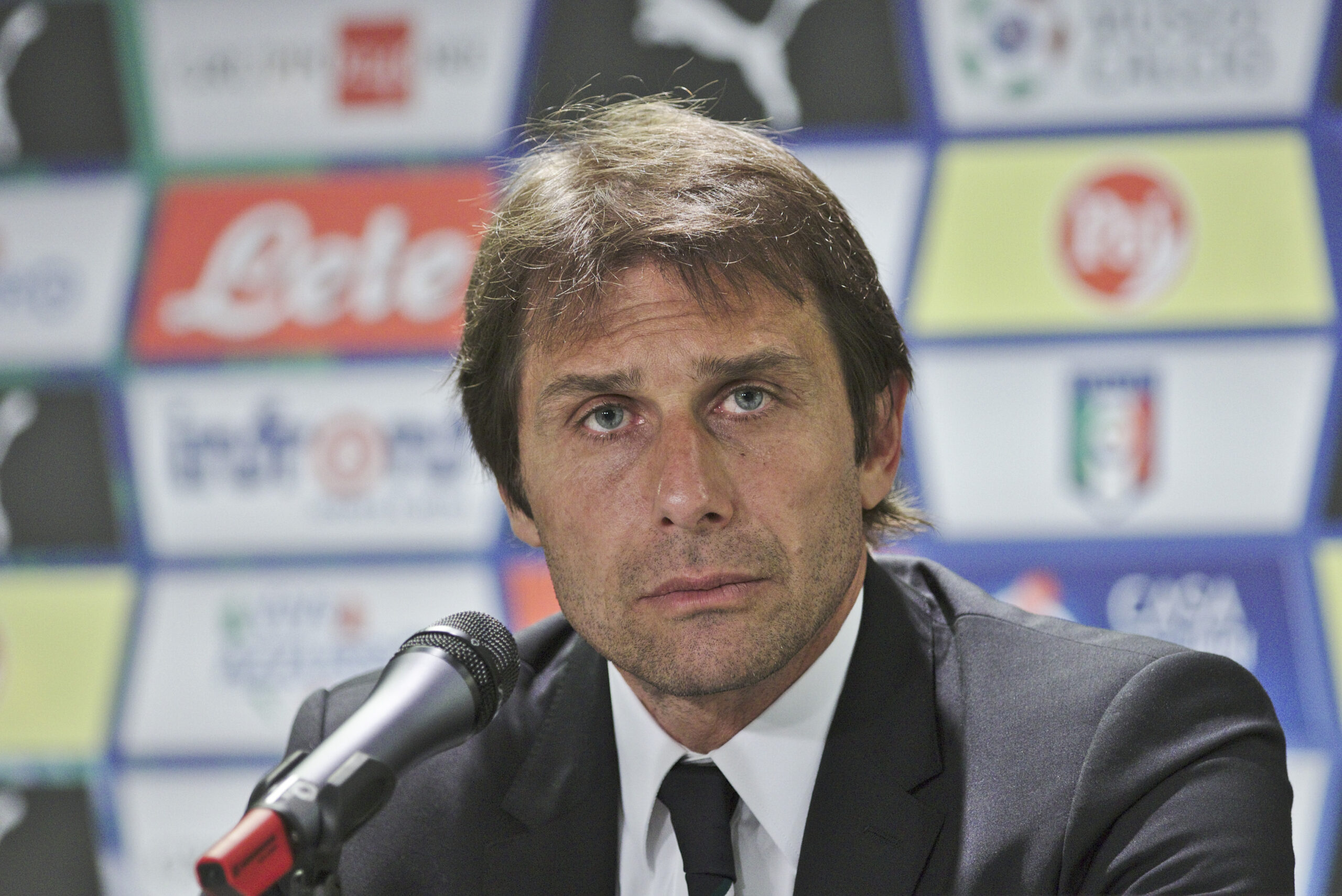 Antonio Conte during a press conference